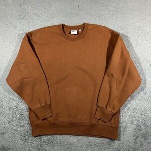 TNA Sweatshirt Womens Medium Brown Fleece Pullover Casual Sweater #1951